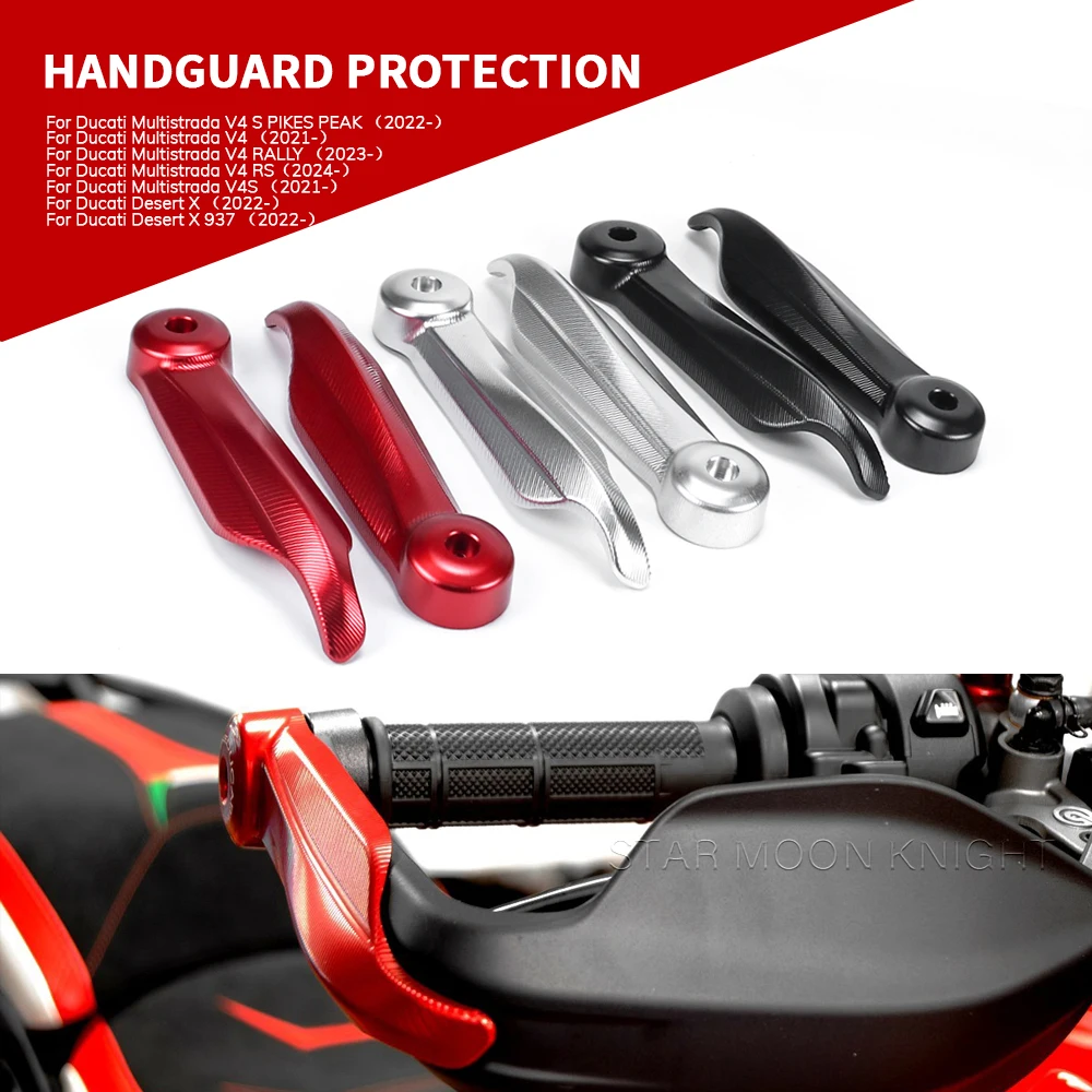 

For Ducati Multistrada V4 2021 2022- Desert X DesertX Motorcycle Handlebar Handguard Protection Sliders Hand Guard Protector