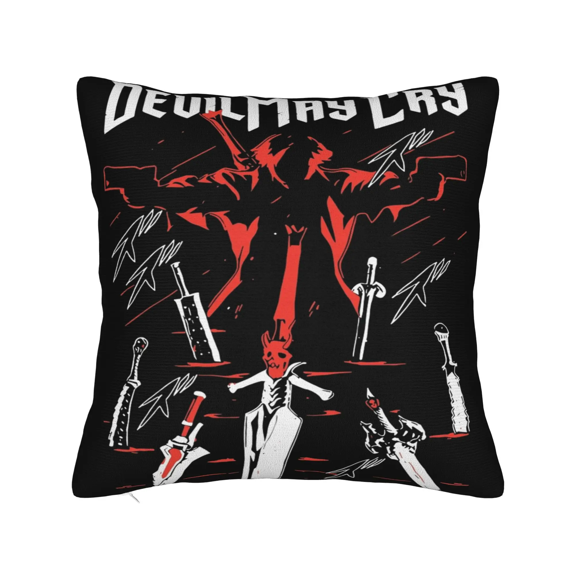 Decorative Pillowcases Devils May-Cry 3 Accessories Seat  Pillow Case Cover Square Multi-Size