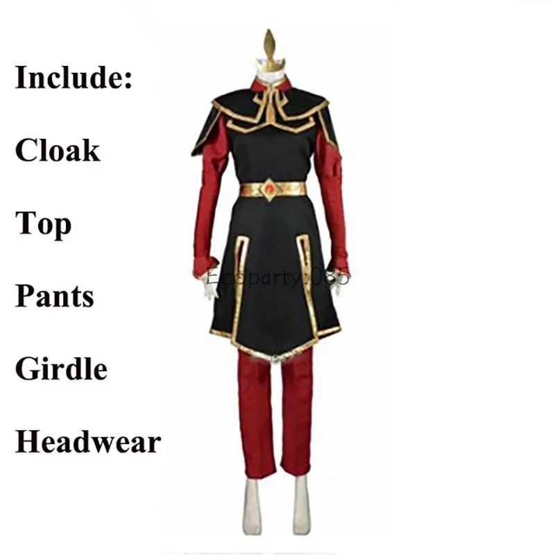 Anime Costume Descending the Avatar Azula Cosplay Costumes for Women Halloween Performance Uniform Clothing