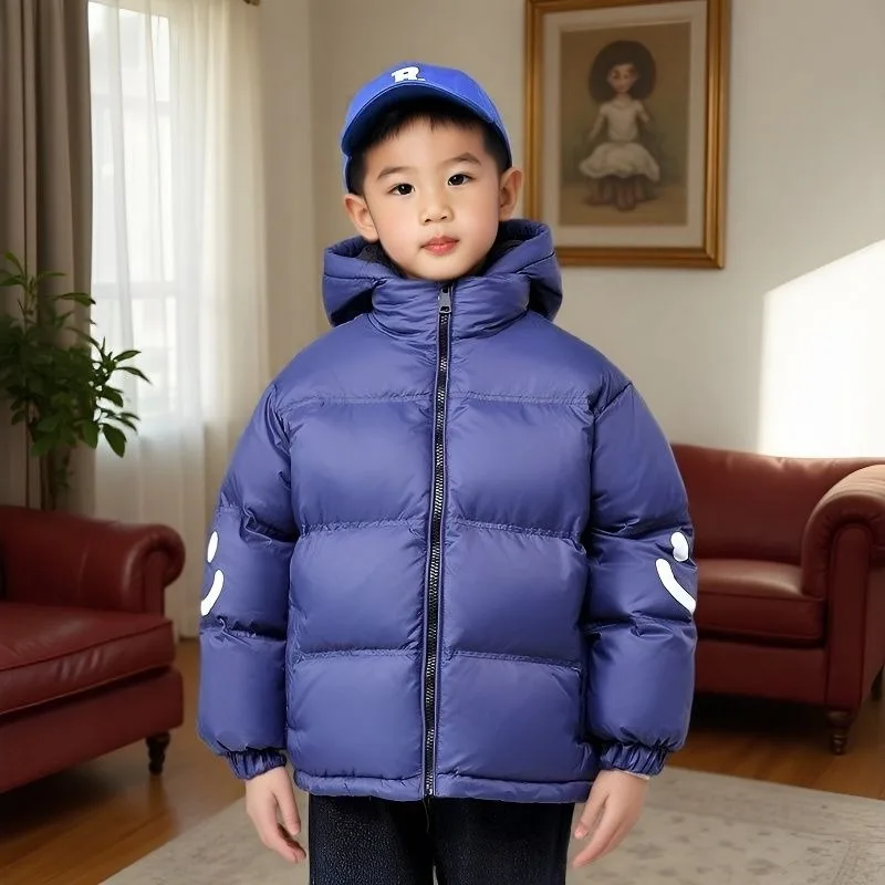 2025 Winter Tween Boys & Girls Cartoon Cozy Lightweight Fleece Hoodie - Thickened Stain-Resistant Unisex Winter Jacket for Kids