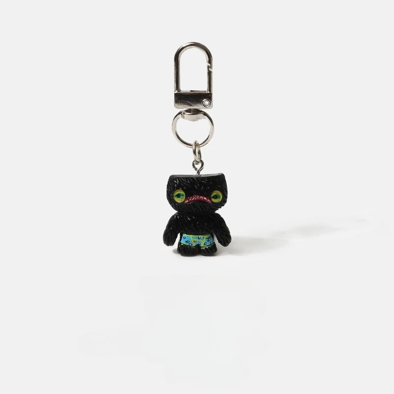 FUGGLER Junges Monster Anime Cartoon Hässliches Niedliches Kleines Monster Schlüsselanhänger Lustiger Bunter Pelzmonster Rucksackanhänger Accessoire – Detail 9
