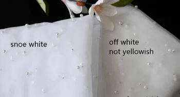 女士泡泡袖手套,珍珠點綴,白色黑色,可拆卸,適合新娘婚紗 8 最佳銷售 正式禮服的可拆式袖子 - №3