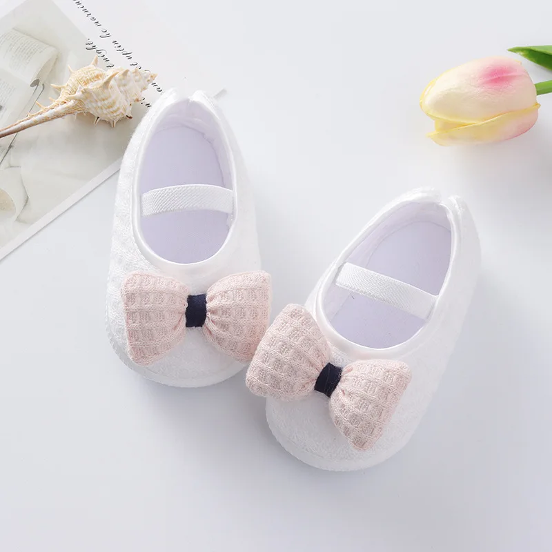 

Baby Cute Bow First Walker Shoes Infant Bowknot Footwear Princess Shoes Spring/Summer Soft-soled Prewalker for Newborn Toddlers