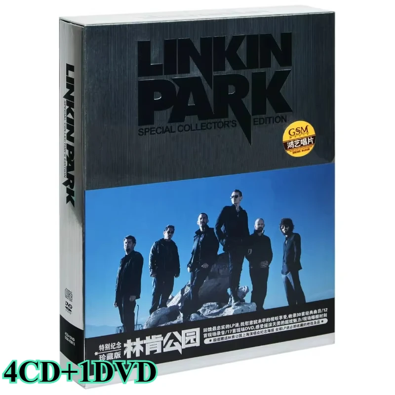 

European and American Famous Rock Band 4CD and 1DVD Special Commemorative Collector's Edition Rock Pop Songs