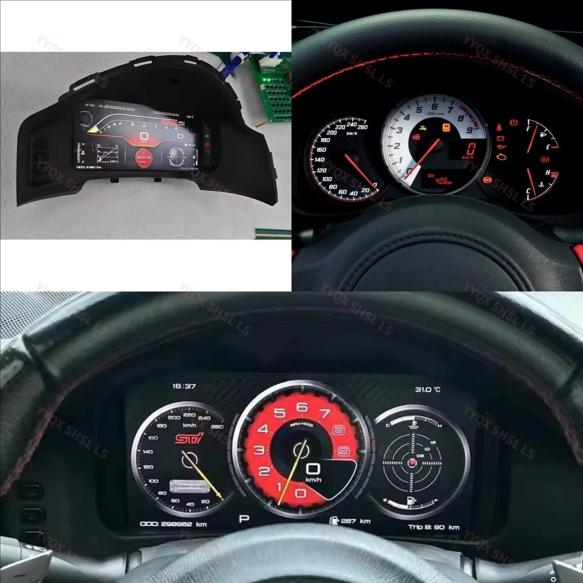 For Toyota 86 For Subaru BRZ 2016-2019 LCD Instrument Panel Dashboard Cluster Gps Speedometer Virtual Cockpit Tachometer Clock