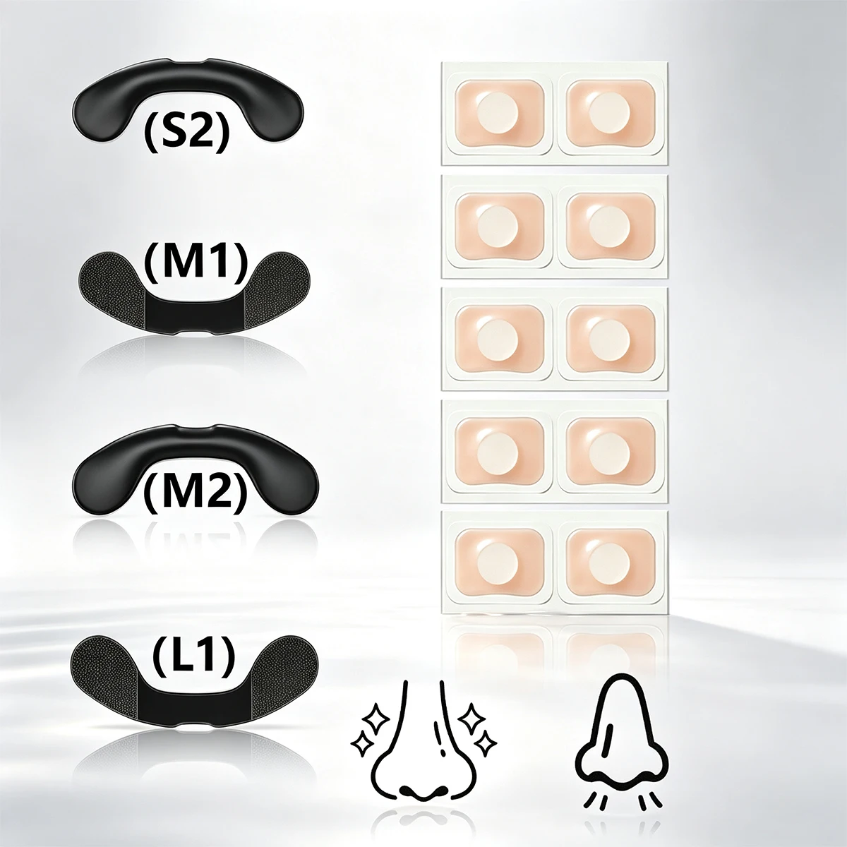 Nasendilatator Schlaf Nasenstreifen gegen Schnarchen Atemhilfen Starter-Kit Nasenatmungsstreifen Nasenstrips zur Luftdurchflussverbesserung – Detail 10