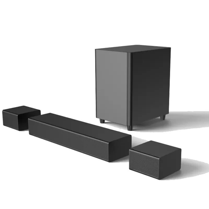 5.1ch Surround Soundbar with 2 Rear Speakers & Wireless Subwoofer, 410W, BT 5.3, ARC, for Home Theater