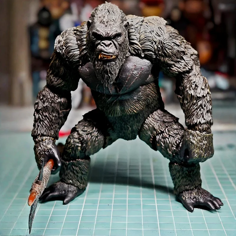 ในสต็อก 16 ซม.Pvc Hiya ประณีต Basic Series King Kong Godzila และ Kong New Empire Kong อะนิเมะ Action Figure ของเล่น