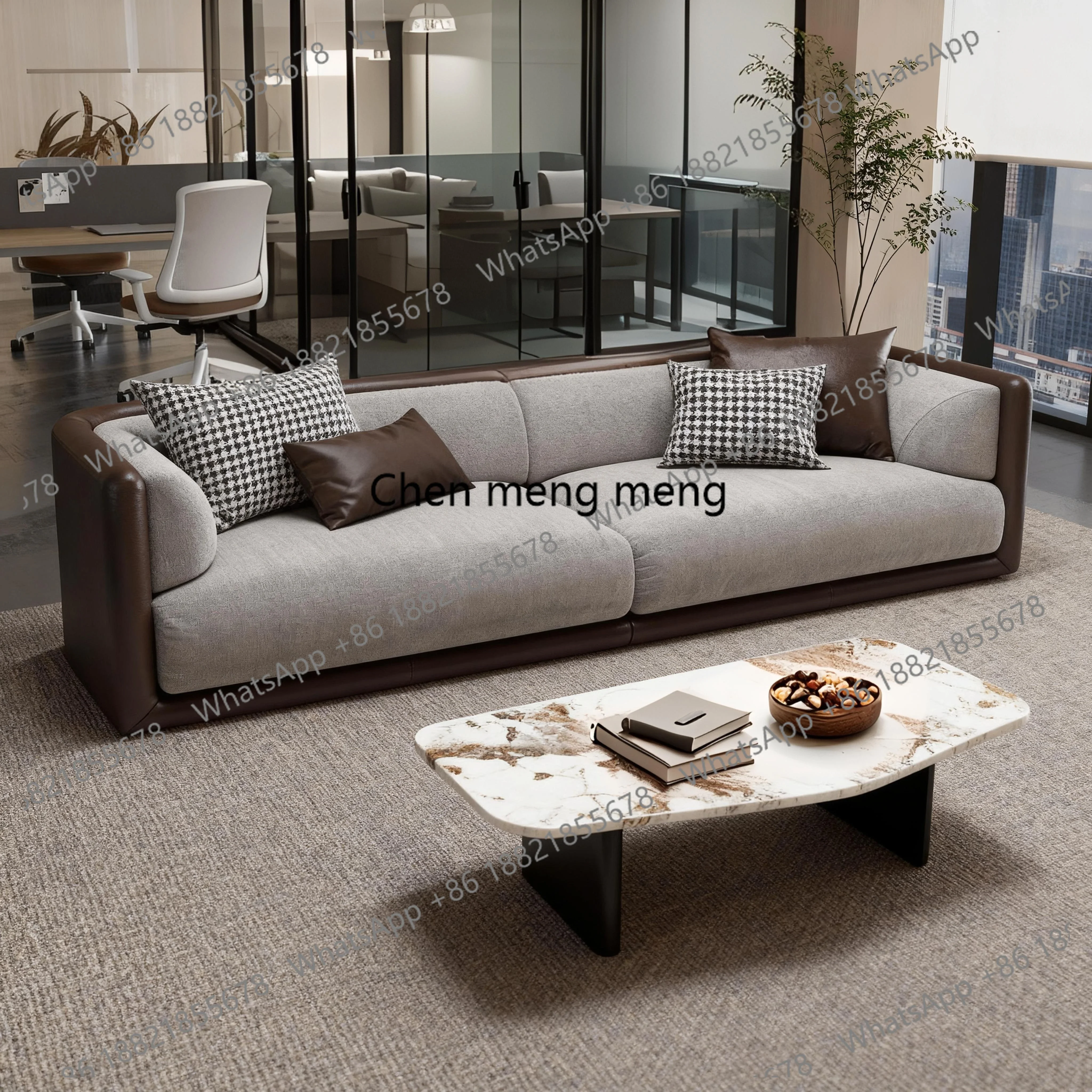 R  Business meeting guest negotiation Straight row sofa Reception office Beauty salon Hotel lobby