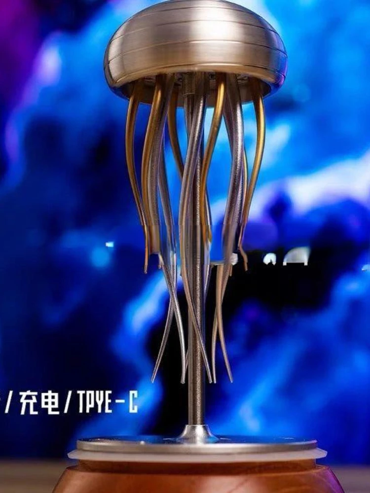 Eternal Mechanical Jellyfish Dance Desktop Decoration Small Model Kowtow Machine Table Fashion Play