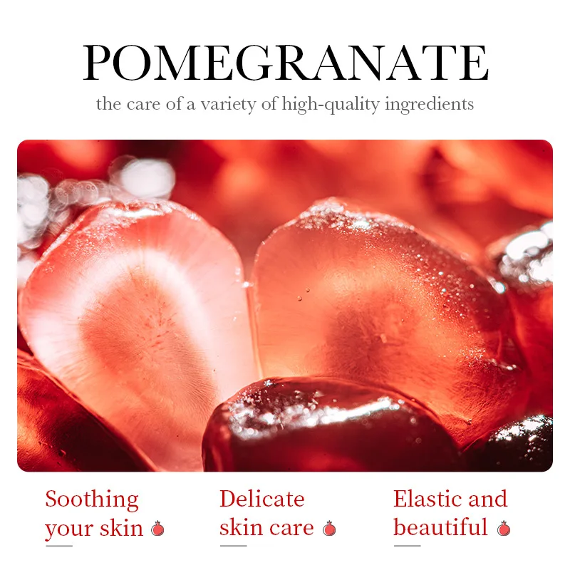 Face Cream Pomegranate Moisturizing Gel Soothing Nourish Repair Deep Hydrating Skin Care Product Cosmetics 300g