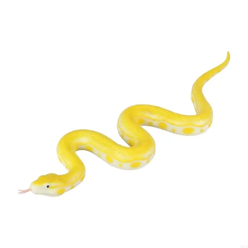   Flexible Realistic Snake Toy for Party Pranks and Halloween Display Use