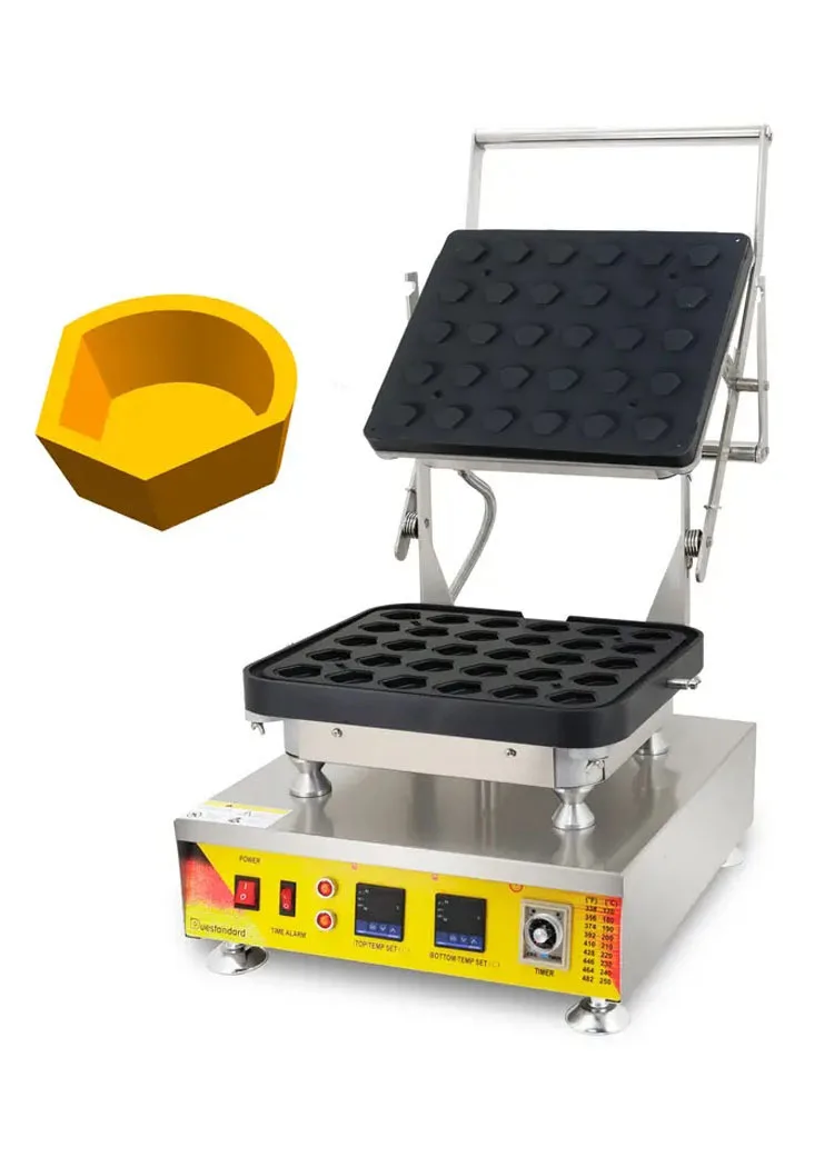 

Commercial Egg Tart Shell Maker Machine, Cheese Egg Tart Machine, 30 Holes Scallop Shape, Model 821, 110V, 220V