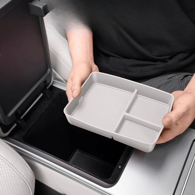 

For BYD Han L 2025 Armrest Box Silicone Storage Box DMI/EV Center Console Organizer Interior Modification Accessories