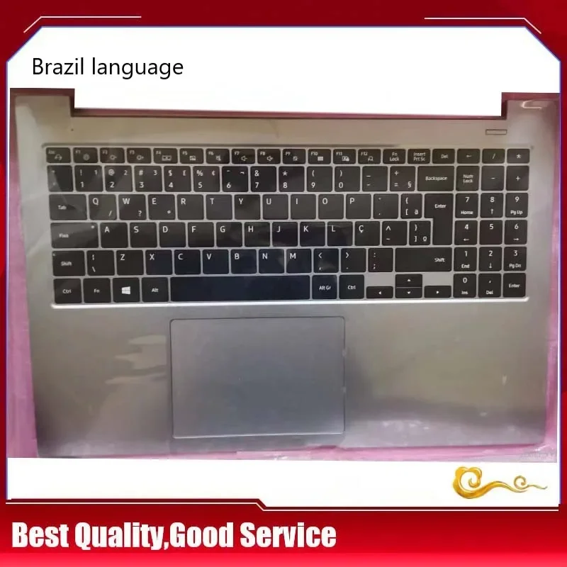 

YUEBEI New/org For Samsung NP550XCJ NP 551XCJ 550XCJ NP350XCJ XCR 350XCJ palmrest BR Brazil keyboard upper cover Touchpad