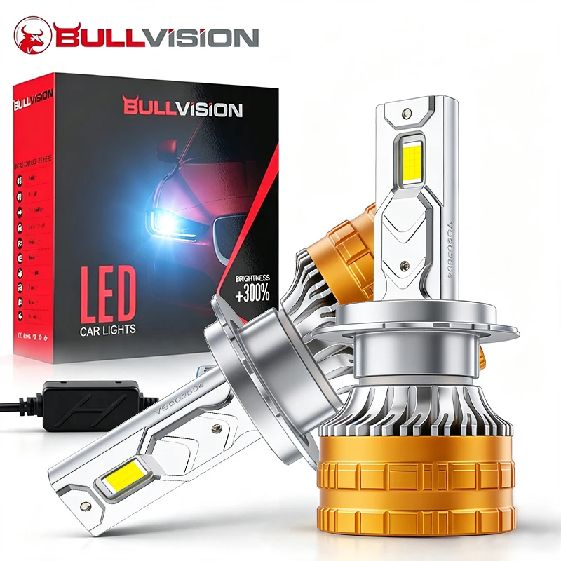 H1 H8 H9 H11 9005 HB3 9006 HB4 9012 HIR2 LED Headlight 9570 CSP Canbus EMC Car Headlamp Turbo Fan Universal H7 Led Upgraded for