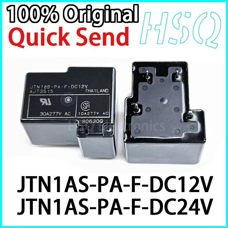 Original JTN1AS-PA-F-DC12V JTN1AS-PA-F-DC24V DC5V 1 Set Normally Open 30A High-power Relay in Stock 1PCS