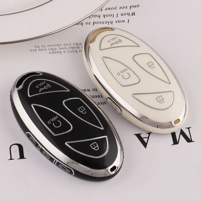 Applicable To Korea Hyundai Grandeur GN7 Loniq6 Simple Wind Car Key Case Key Case 5 Key Version Remote Control Keys Case