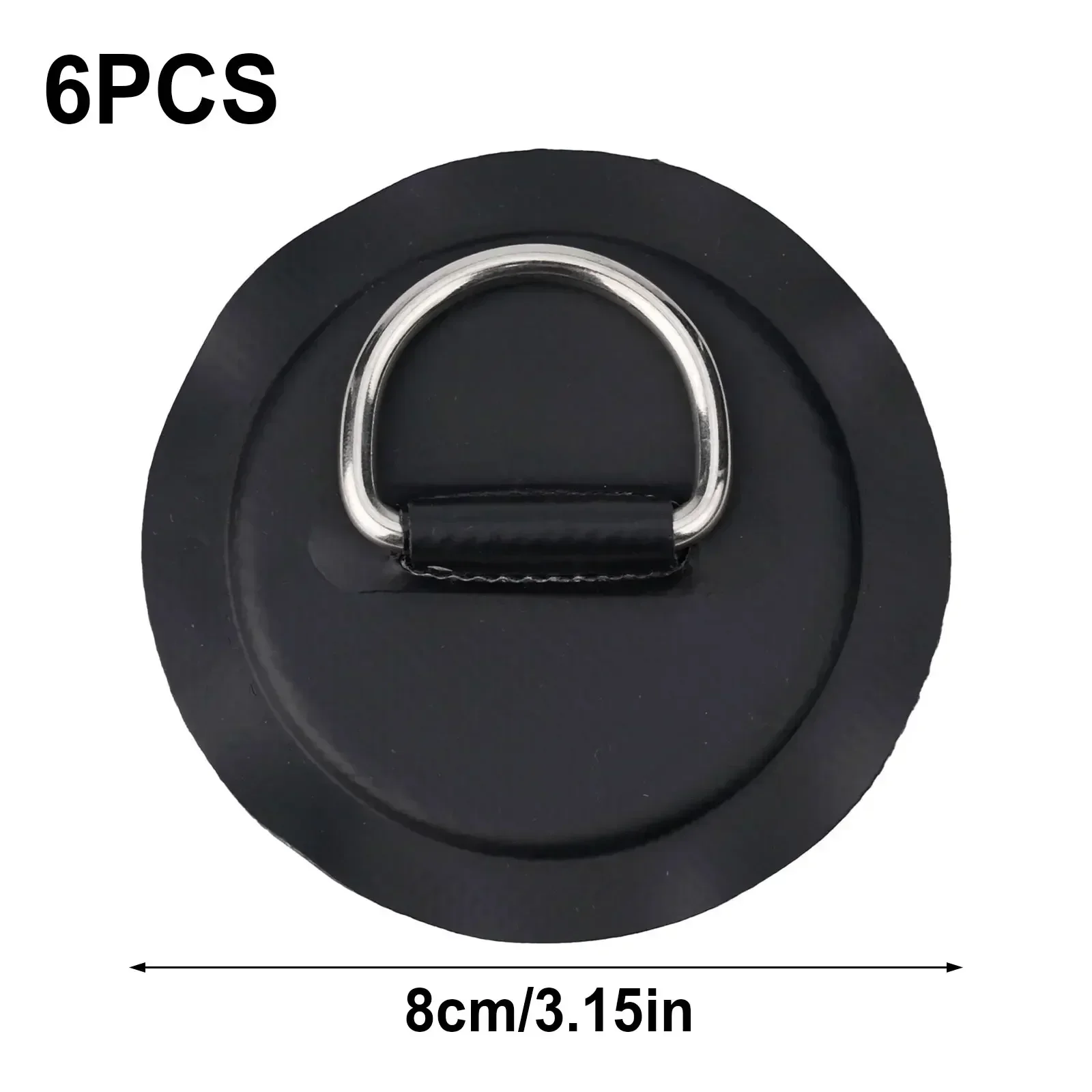 Patch D Ring Pad Corrosion-resistant Wear-resistance 6 Pcs Dinghy Easy To Apply For Inflatable Boat Kayak PVC Part