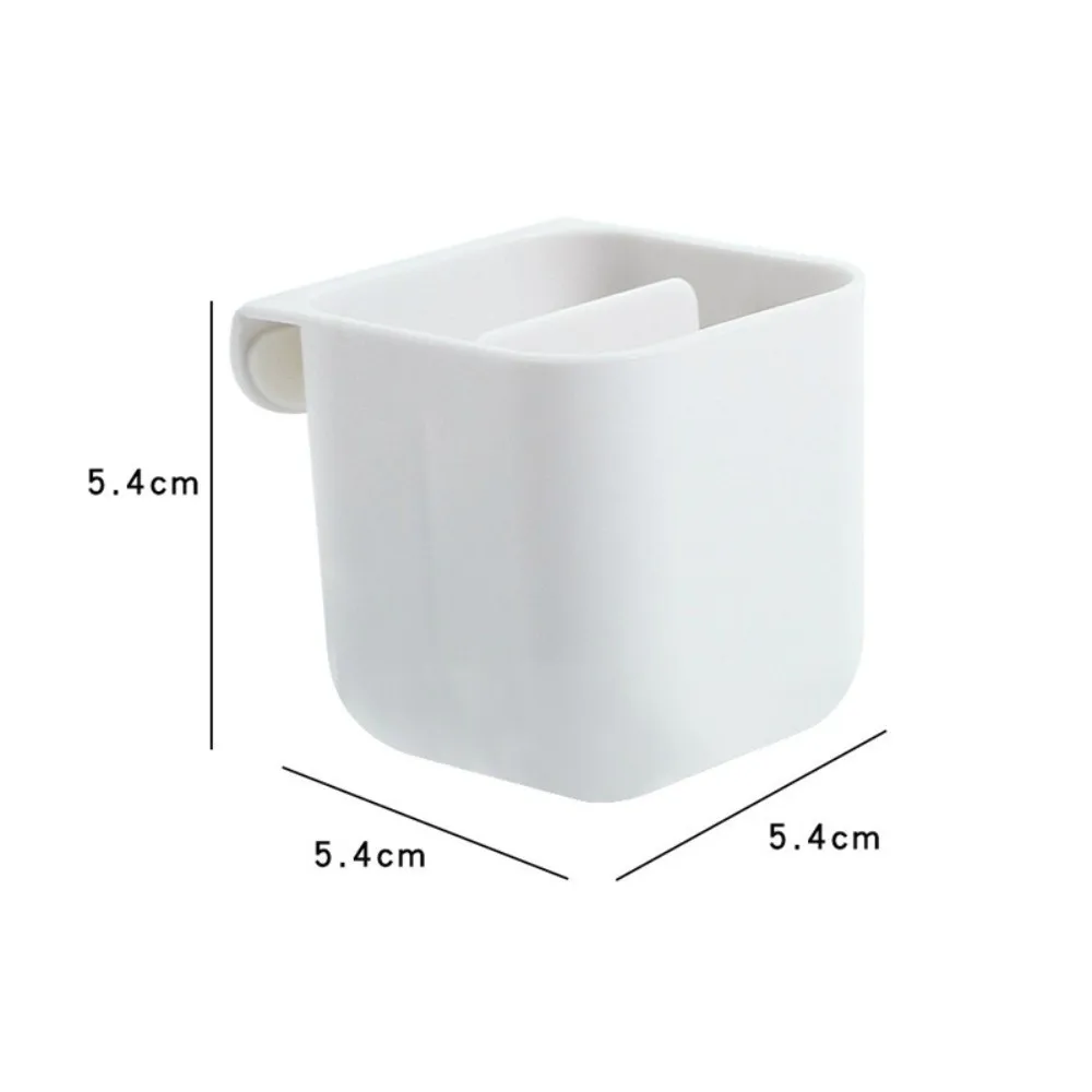 Multifunctional PC Screen Pen Holder Plastic Clip-on Wall Mounted Storage Box Rounded Edges Strong Adhesive Desk Pen Holders