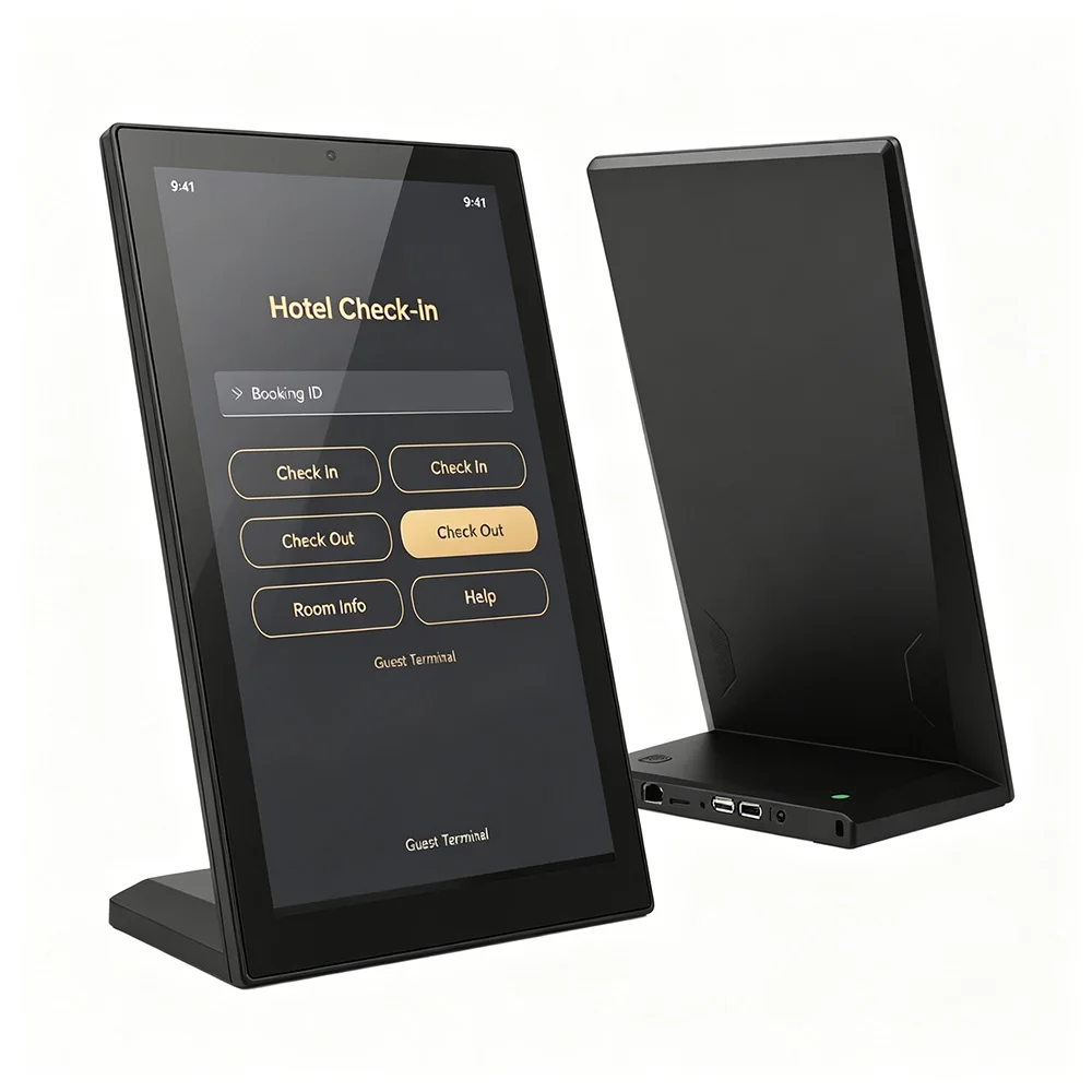 RK3588 14 Inch L-Type Desktop Control Panel, Android 13 Smart Home Central Touch Screen, PoE 4GB+64GB Tablet PC