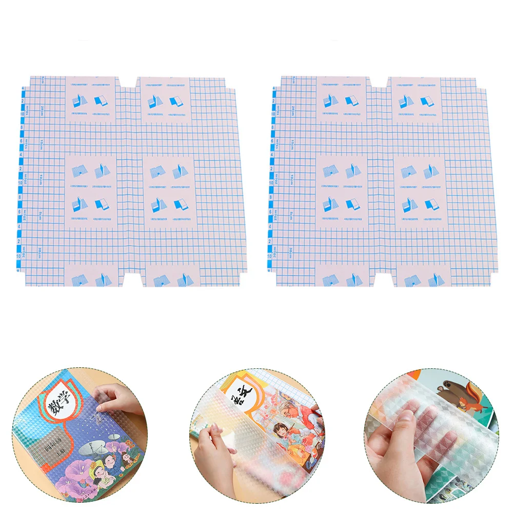 

16Pcs Self-Adhesive Book Cover Protective Films Transparent Waterproof Plastic Textbook Covers Anti-Wrinkle