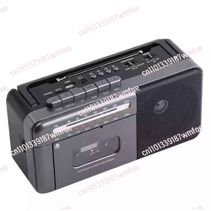 

Винтажный магнитофон, классический ностальгический кассетный рекордер, радиозапись, Bluetooth, перезаряжаемый портативный магнитофон