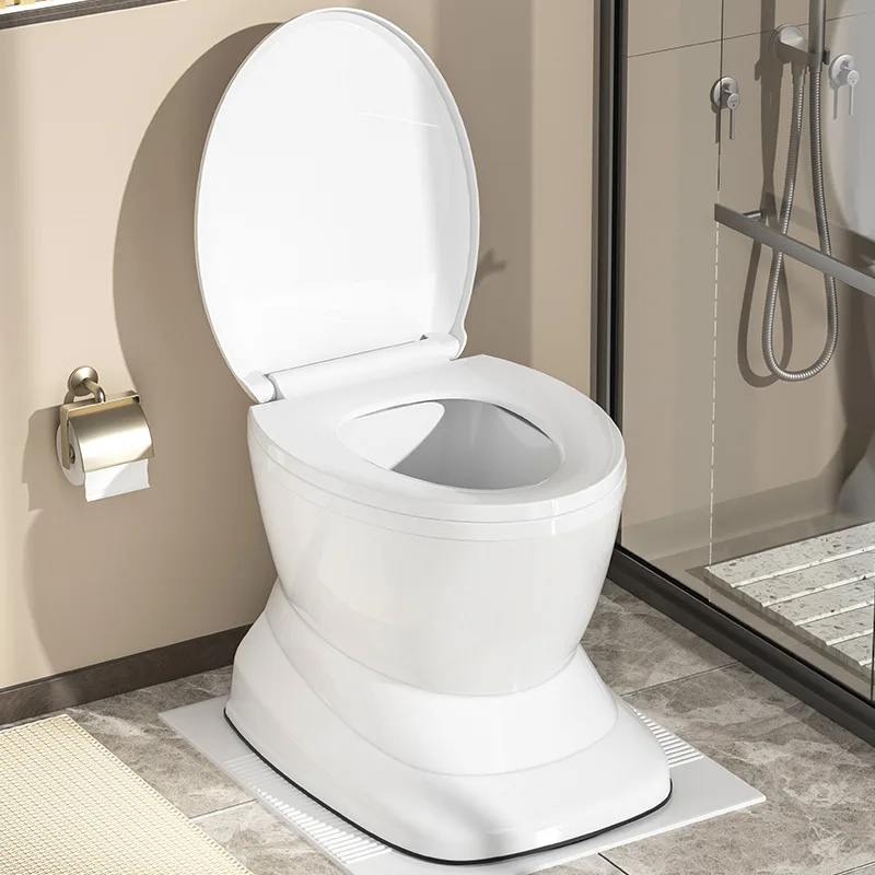 Portable Toilet Commode Chair for Elderly Pregnant Women Dual Purpose Mobile Toilet Home Healthcare view 3