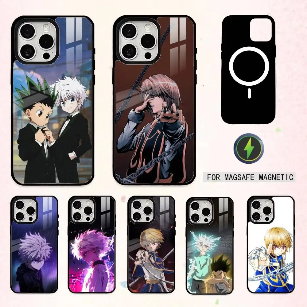 

Gon and Killua Hunter x Hunter Phone Case For iPhone17,16,15,14,13,12,11 Plus,Pro Max Magnetic For Magsafe Wireless Charging