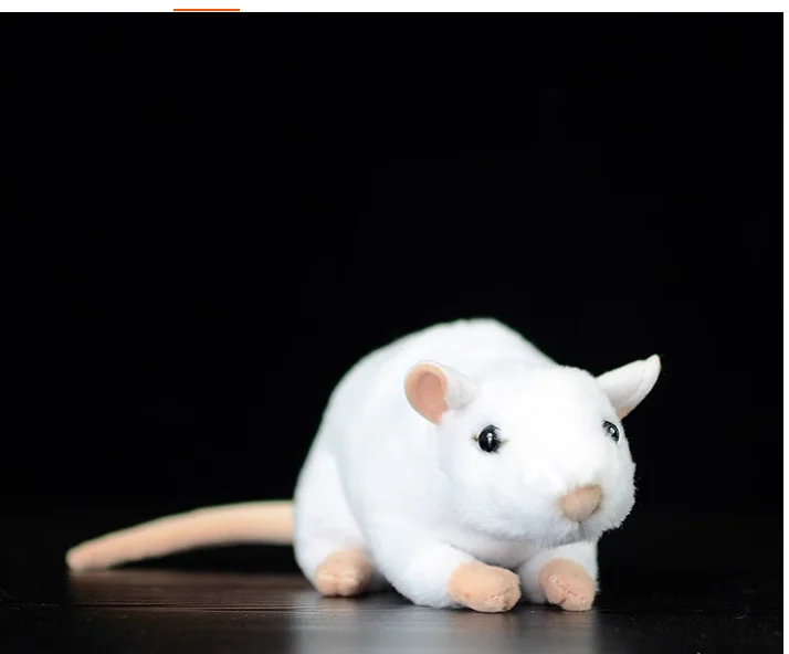 2024 Extra Soft Real Life Cute  Rat Plush Toys Realistic Mouse Stuffed Animals Toy For Children  Educational Toys