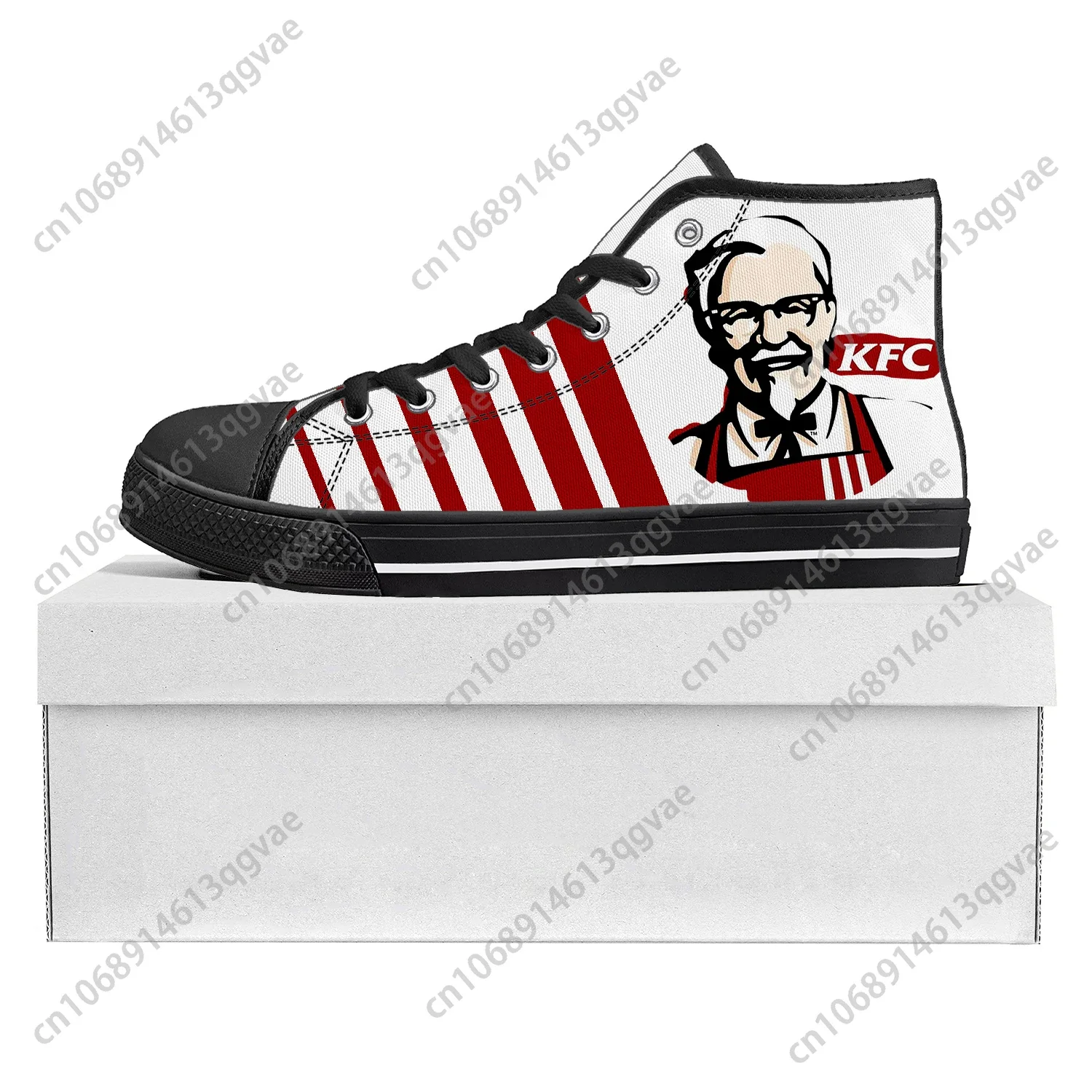 Kentucky Fried Chicken High Top High Quality Sneakers Mens Womens Teenager Canvas Sneaker Custom Made Shoe Casual Couple Shoes