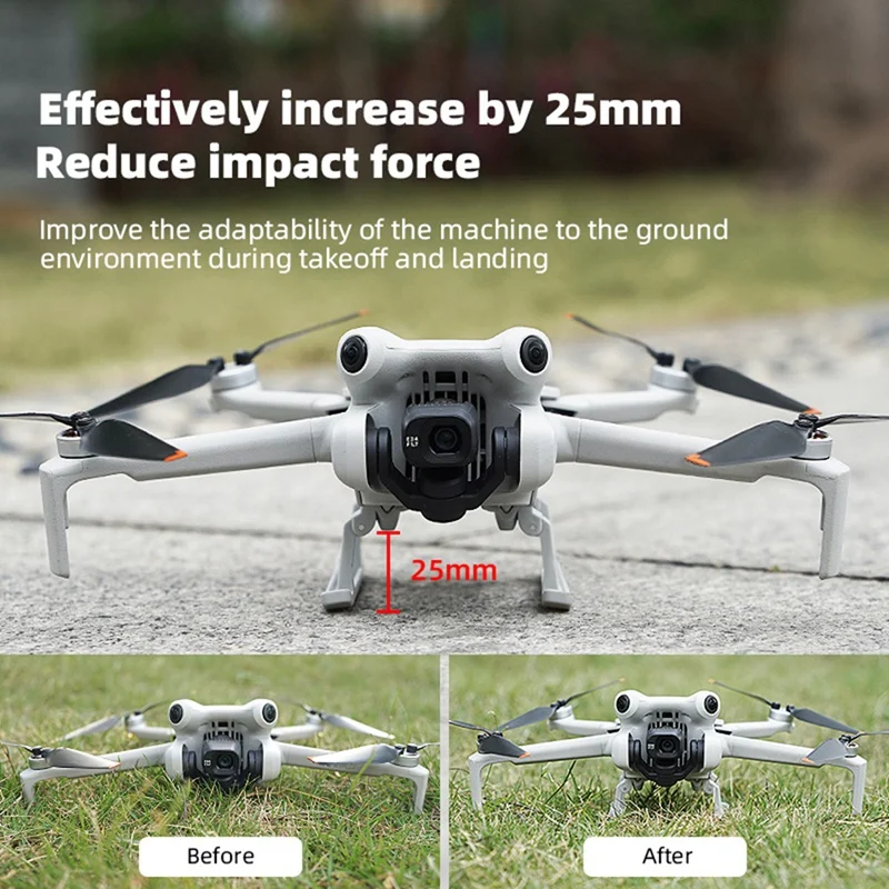 Dla DJI MINI 4 PRO stojak wspomagający wielofunkcyjne sanki podwozie rama ochronna podwozia podwyższająca akcesoria zamienne