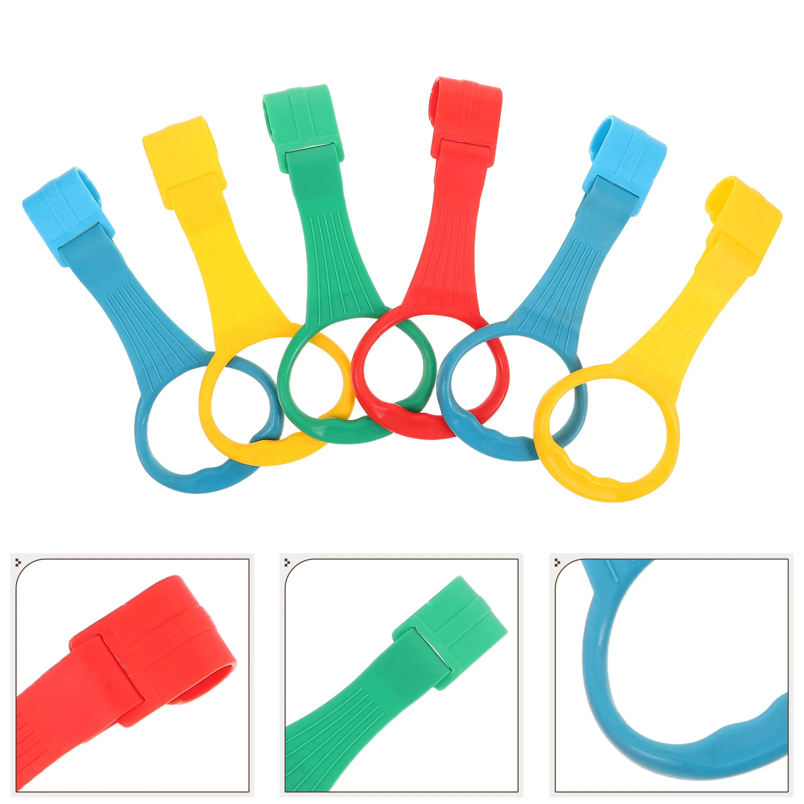

6Pcs Infant Playpen: Baby Pull Up Rings Walking Assistant Stand Up Aid Play Area Enclosure with Colorful Activity Rings Sturdy