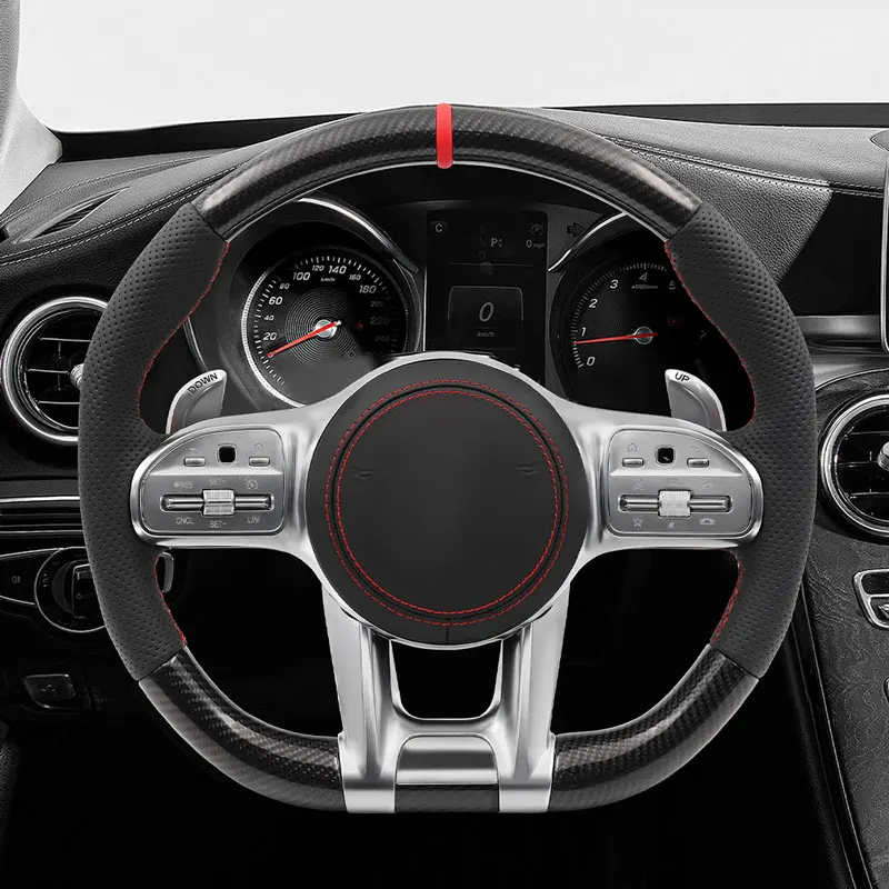 Modified Carbon Fiber Steering Wheel for Mercedes Benz 809 AMG A B C E S G V Class cls glc gle gls gla cla glk slc Auto Parts