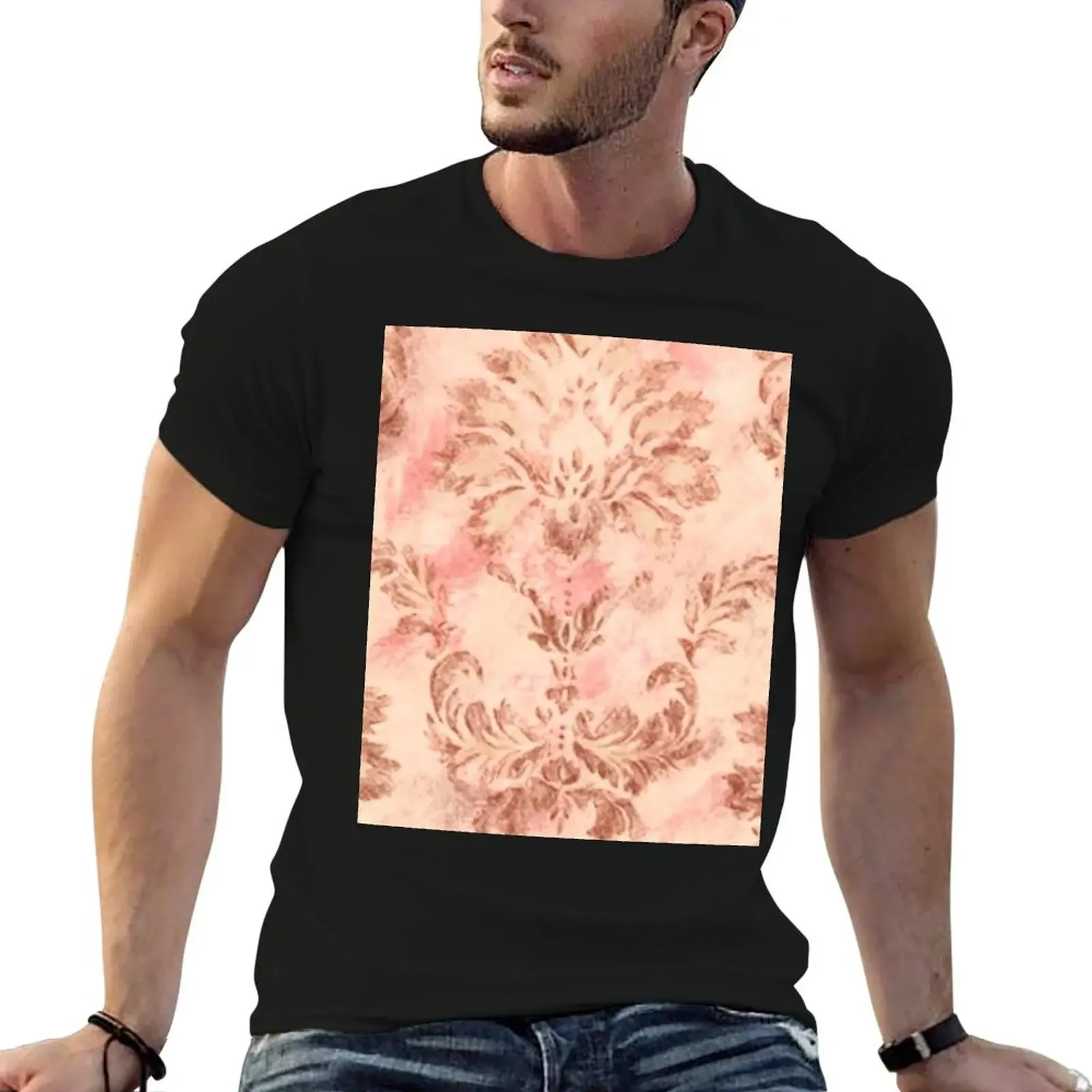 

Warm Damask T-Shirt blanks Short sleeve tee mens graphic t-shirts