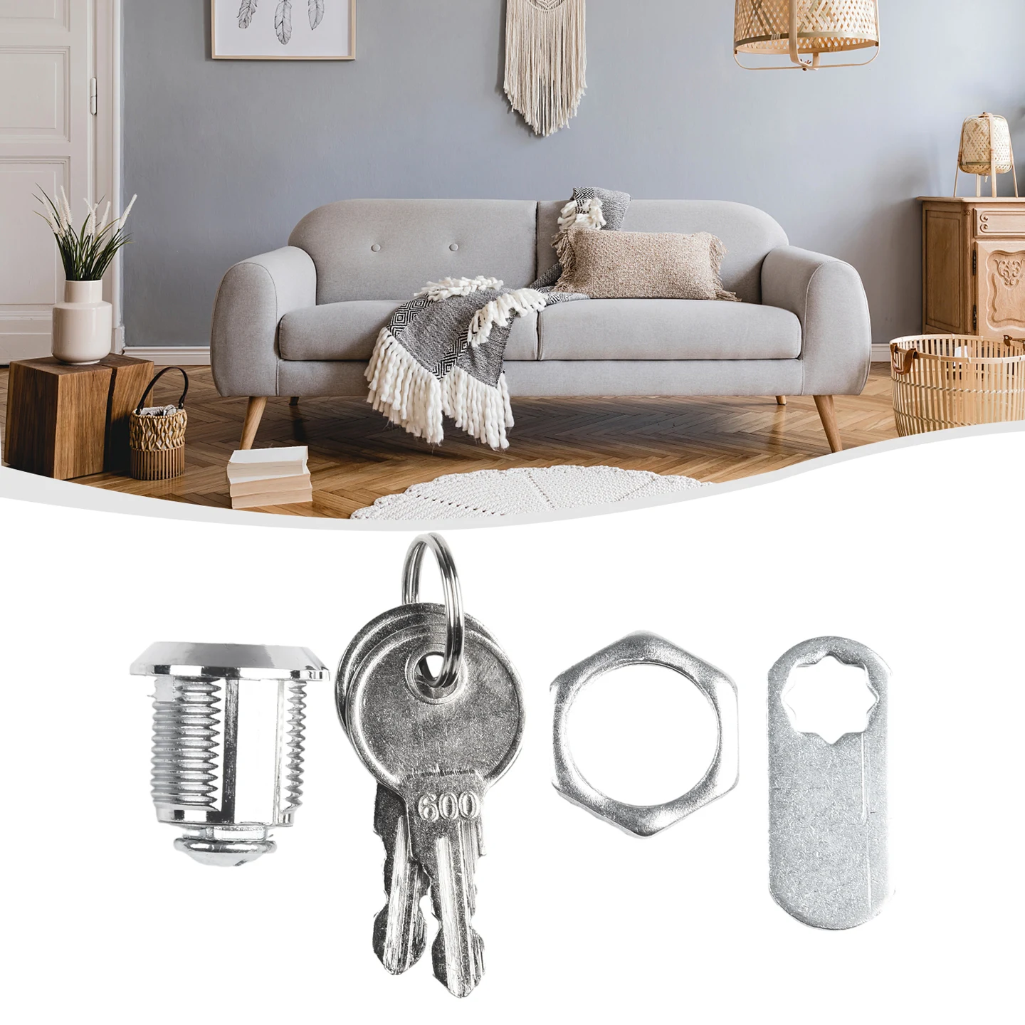 Keys Lock 3 Pcs Easy To Install Silver Storage Doors Filing Cabinets Home Improvement Home Security Cabinet Doors