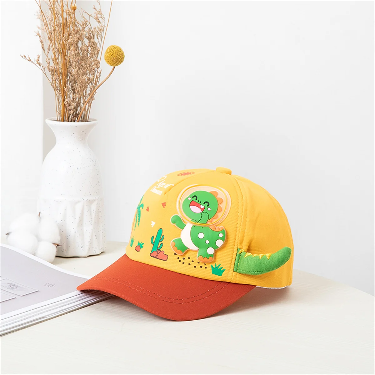 Kids baseball cap Boys Girls Sun cap Classic graffiti splicing color three-dimensional fun pattern kids baseball cap fashion hat