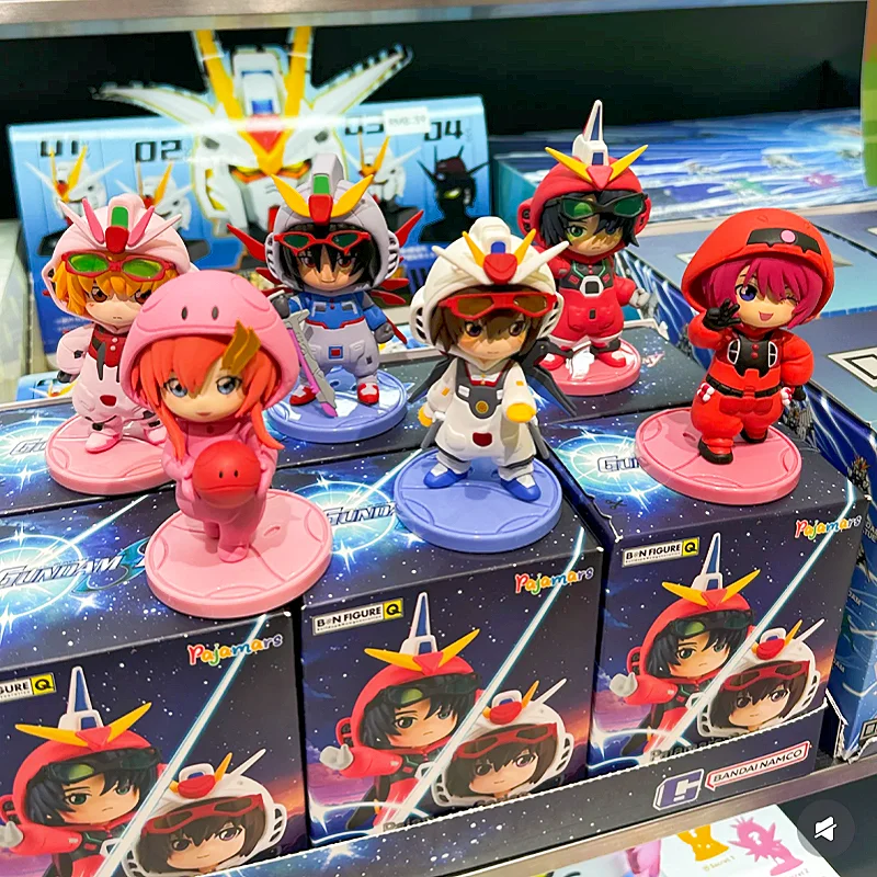 New Genuine Bandai Gundam Seed Destiny Pajama Doll Costume Series Gundam Blind Box Figurine Anime Peripheral Model Decor