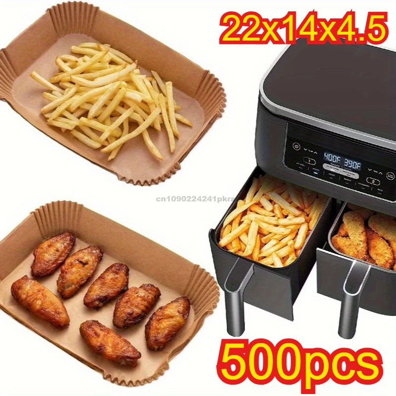 Disposable Air Fryer Paper Non-Stick Kitchen Baking Airfryer Mat Oilproof Micro-wave Barbecue Pad Baking Paper Liner Accessories