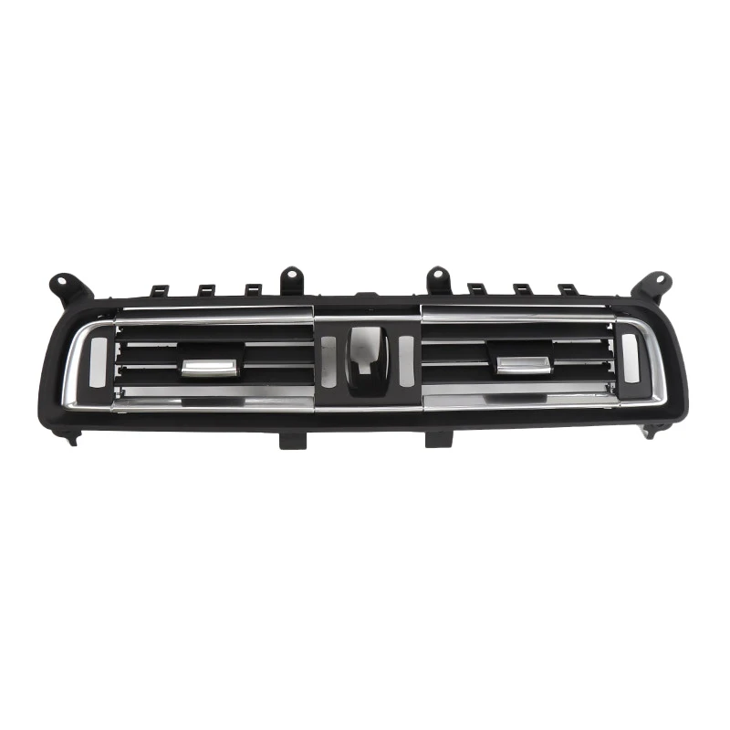 Full Black Console Central Fresh Air Conditioner AC Vent Grille Outlet for-BMW 7 Series F01 F02 730 735 740 2009-2016