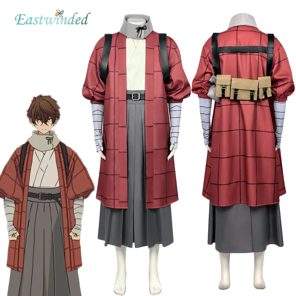 

Sparks of Tomorrow Kihachi Sakamoto Cosplay Costume Red Coat Kimono Yukata Clothes Outfits Halloween Carnival Roleplay Uniform
