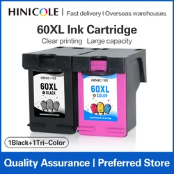HINICOLE 60 60XL Large Capacity Ink Cartridge Compatible For HP Deskjet F4210 F4213 F4235 F4240 F4272 F4275 F4280 F4283 Printer