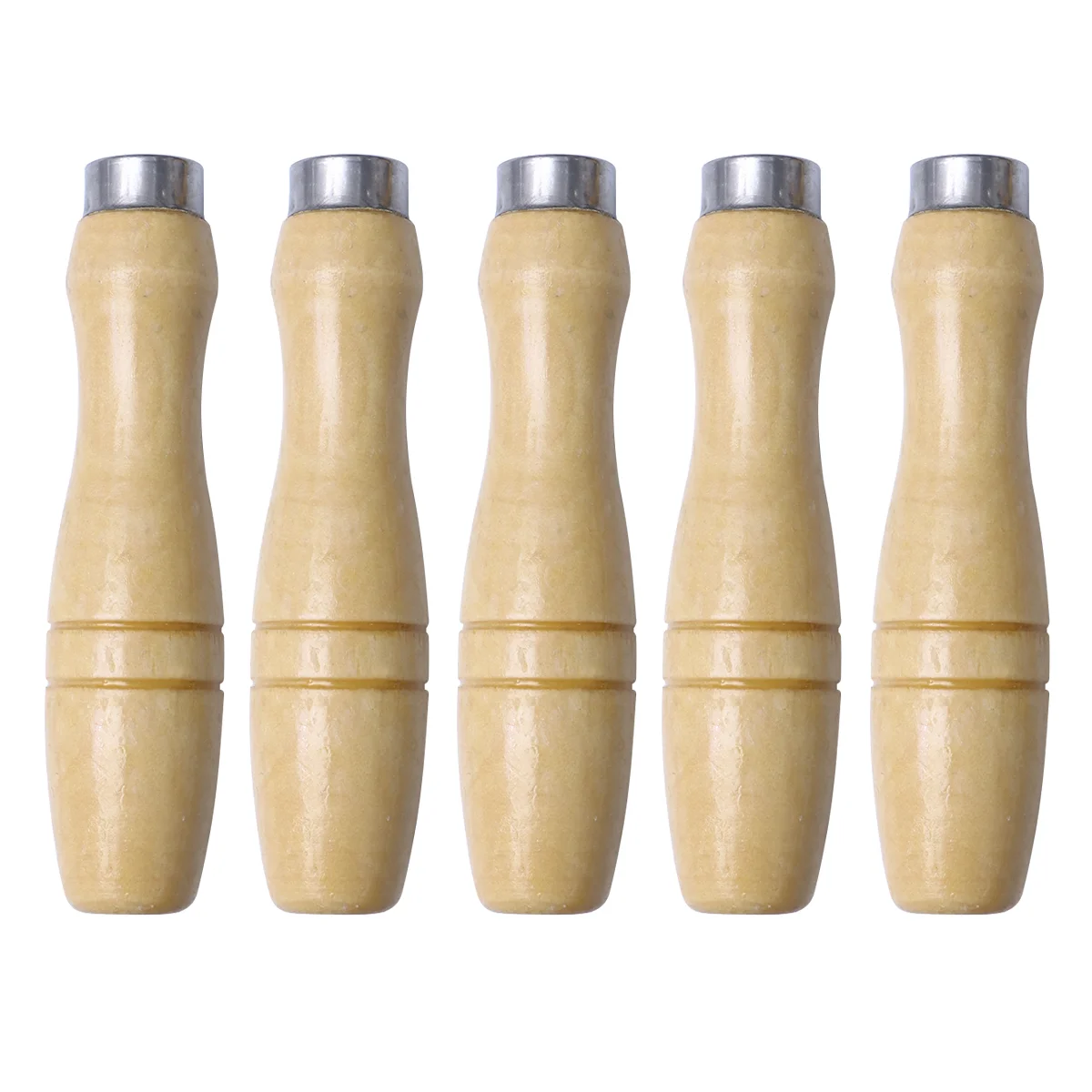 5 Pcs Cutting Electric Saw Log Splitter Bamboo Universal Tool Wooden Handle for File