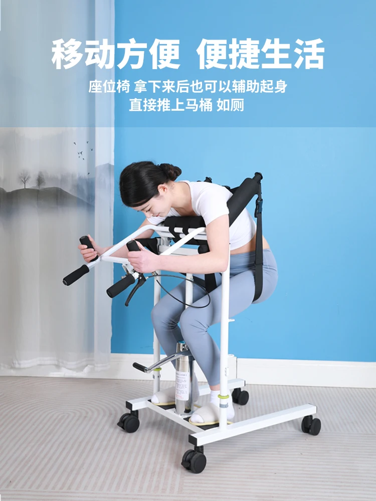 Lift, multi-functional, paralyzed patient care artifact, disabled person, electric lifting bathing and toilet chair