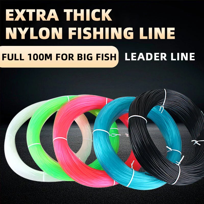 NUNATAK Nylon Fishing Line Full 100M Japan High Quality Monofilament Carp Line King Size 80# Diameter 1.8MM Power 162KG Sea Line