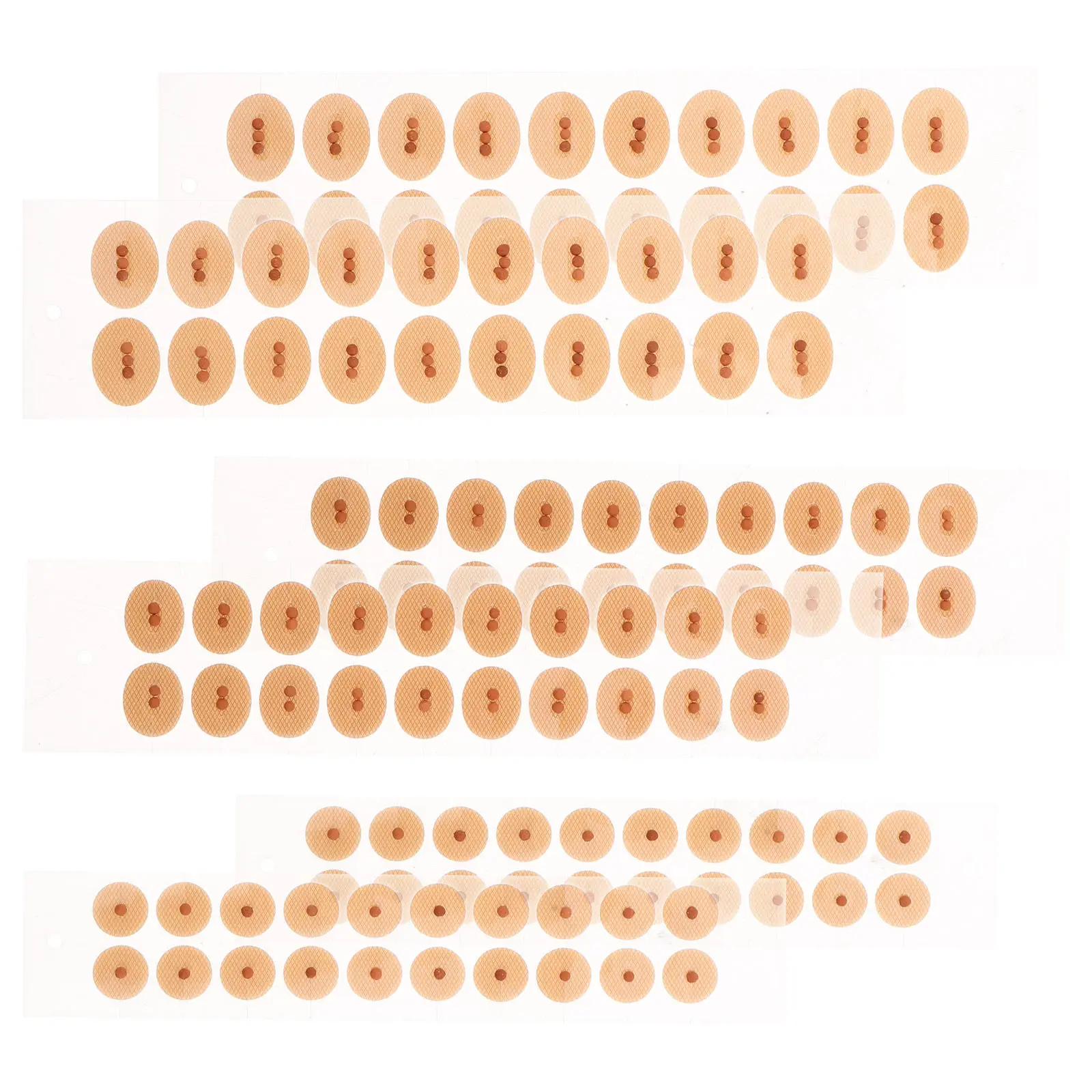 6Sheets Ear Acupoint Press Patches Transparent Ear Seeds Stickers for Auricular Acupressure Massage Portable Self Care Kit