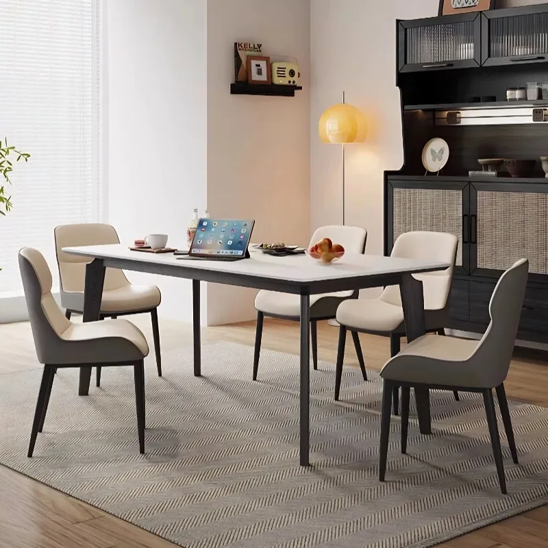 Modern Minimalist Leather Dining Chair – Versatile Backrest Chair for Home, Office, Hotel & Commercial Use view 5