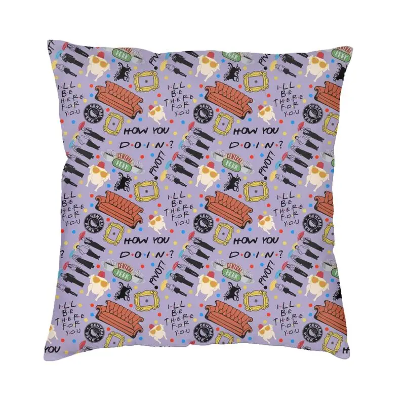 Friends Classic TV Show Cushion Cover Two Side Printing Floor Pillow Case for Living Room Fashion Pillowcase Decoration