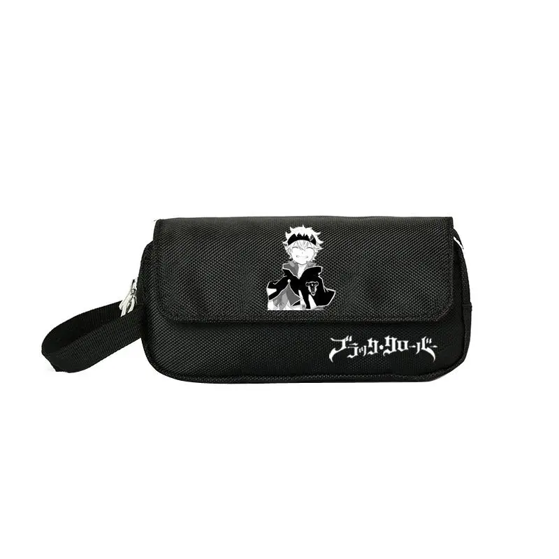 Black Clover Yuno Grinbellor Asta Noelle Silva Creative Cartoon Stationery Bag Student Pencil Ruler Multifunctional Storage Bag view 6