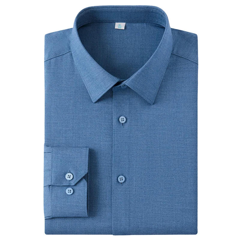 

Modal Wool 10XL Fits126 Kg White Shirt Men's Long Sleeved Thickened Casual Long Sleeve Man Shirt Plus Size Big and Tall Business